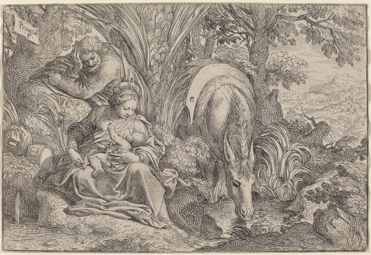 Riposo durante la fuga in Egitto - Gift of Ruth Cole Kainen, National Gallery of Art